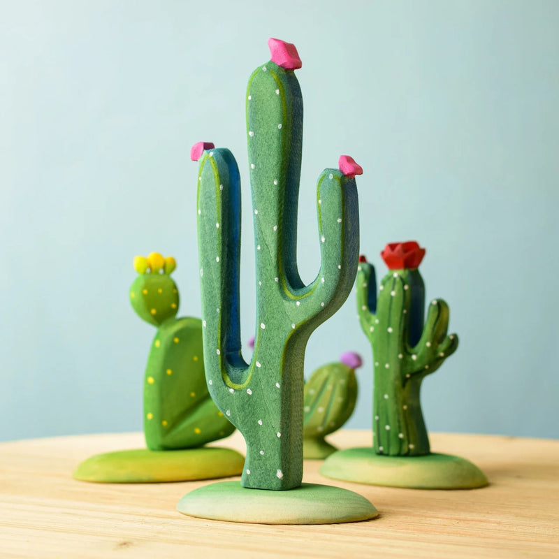 Wooden Mexican Cactus