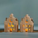 Wooden Small Houses - Set Of 2