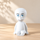 Little Ghost - Sitting by Noelino Toys, sitting pose, smiling face and blue eyes