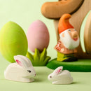 Wooden Easter Rabbit Baby - Perched