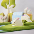 Wooden Easter Rabbit Baby - Perched