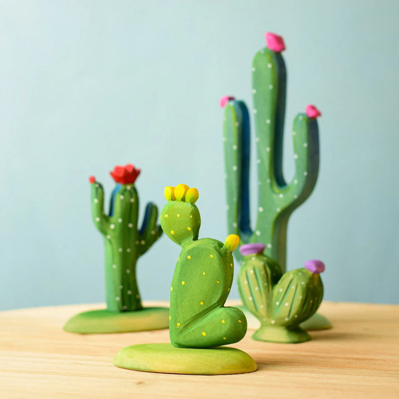 Wooden Prickly Pear Cactus