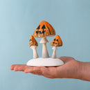 Wooden Pumpkin Mushroom Set