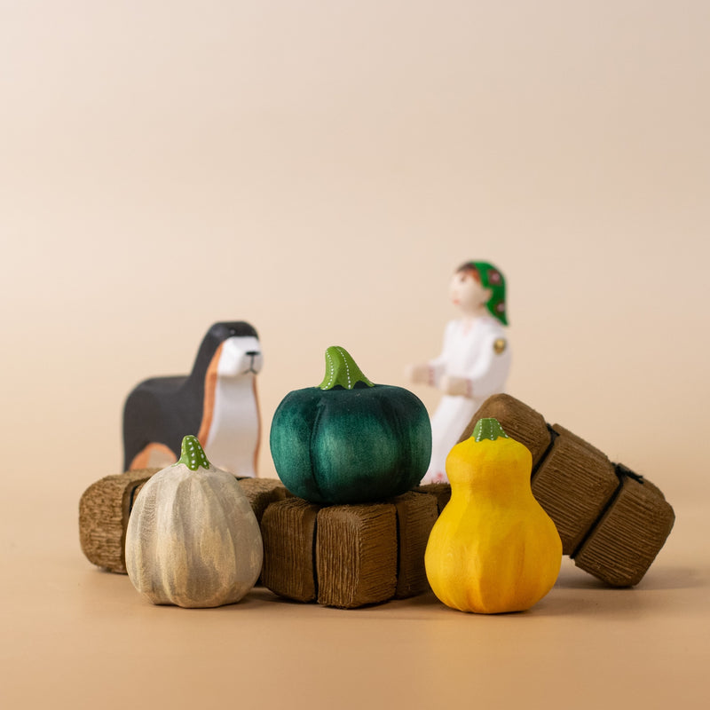 Wooden Pumpkin Patch - Set of 3