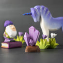 Wooden Crystal - Purple