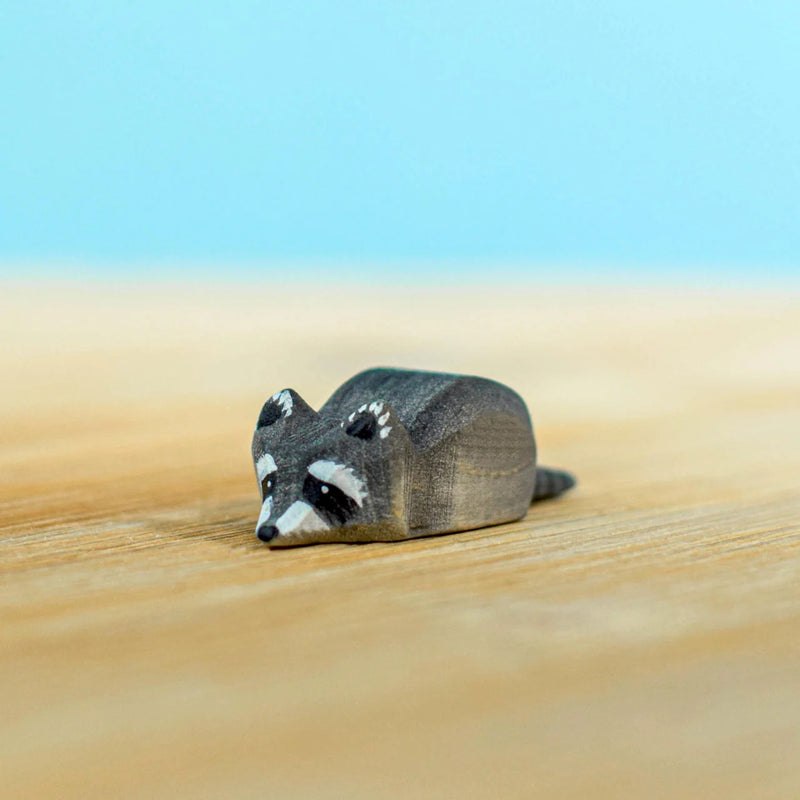 Wooden Raccoon Cub