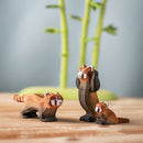 Wooden Red Panda Cub