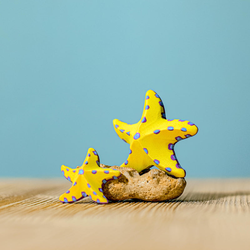 Wooden Starfish Set - Yellow