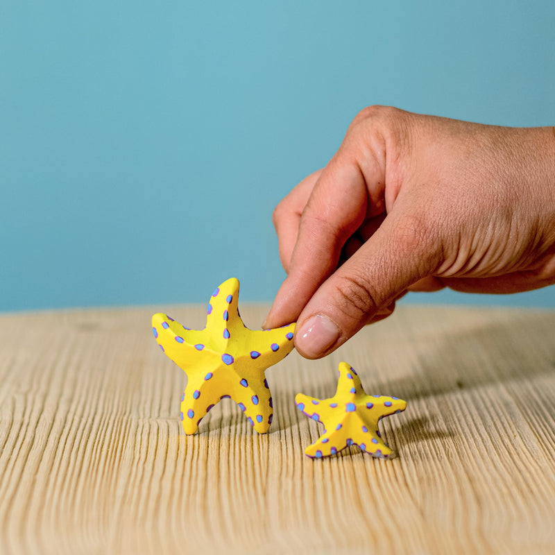 Wooden Starfish Set - Yellow