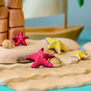Wooden Starfish Set - Red