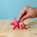Wooden Starfish Set - Red