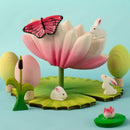 Wooden Easter Rabbit Baby - Sitting