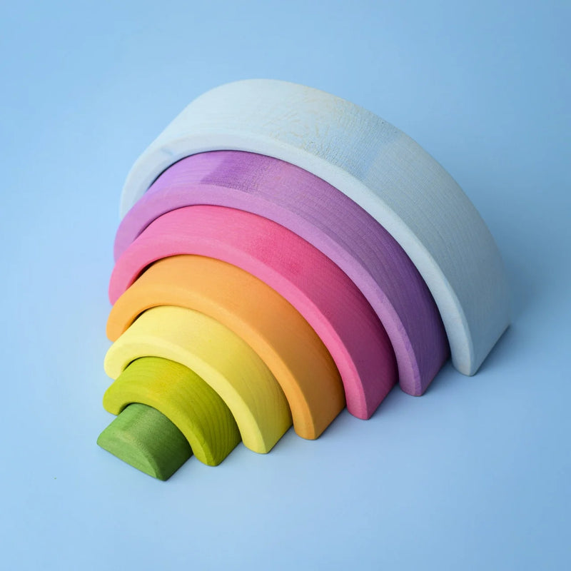 Small Wooden Rainbow - Pastel