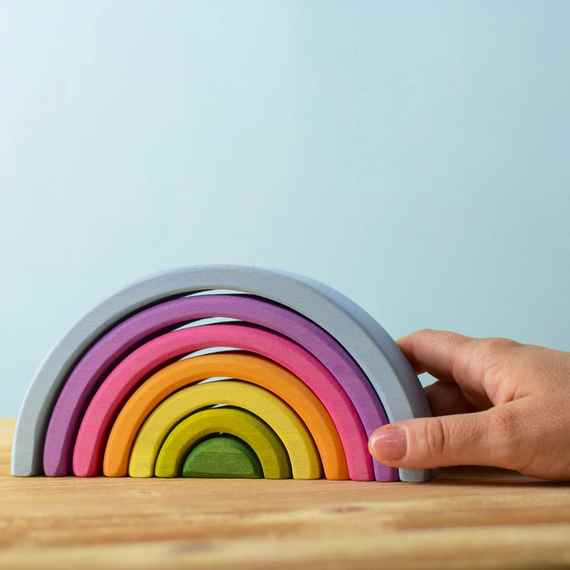 Small Wooden Rainbow - Pastel