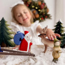 Small Wooden Fir Tree - Snowy