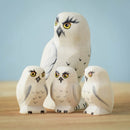 Wooden Snowy Owl Set