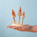 Wooden Spooky Mushroom Set