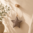 Velvet Star Pendant - Grey