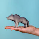 Wooden Wolf Growling