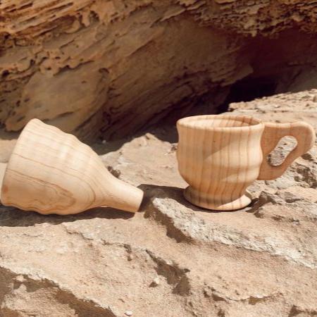 Wooden Funnel & Cup Set