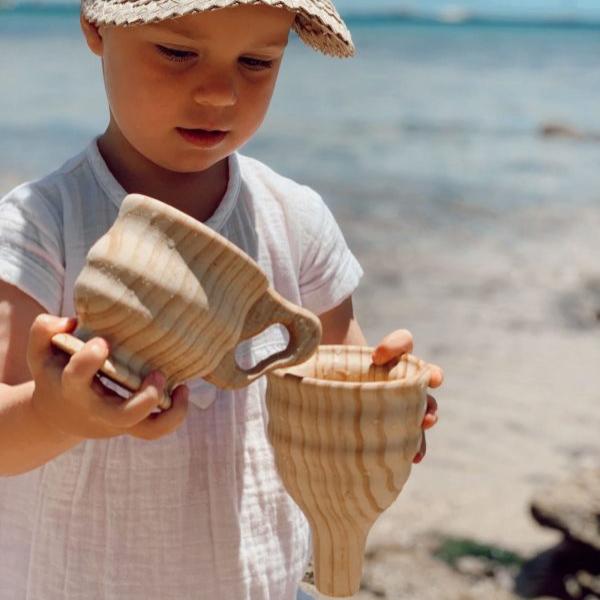 Wooden Funnel & Cup Set