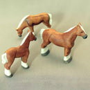 Wooden Horse Family - Set Of 3