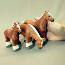 Wooden Horse Family - Set Of 3