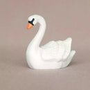 Wooden White Swan - Swimming