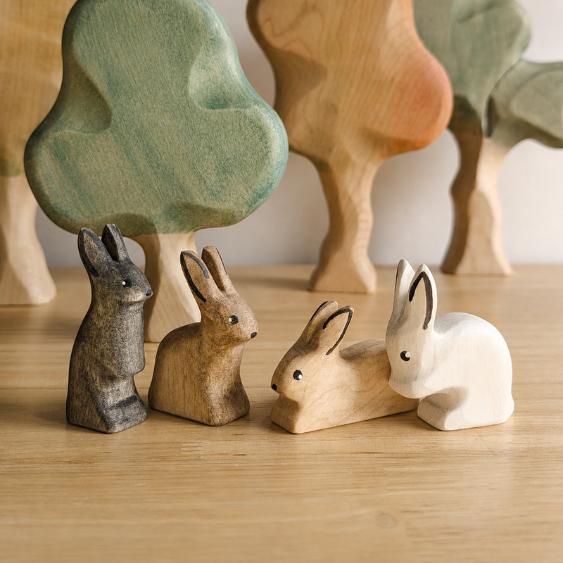 Wooden Toy Rabbit | Easter Toys | NOM Handcrafted Toys