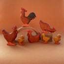 Wooden Rooster - Red