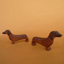 Wooden Dachshund Dog - Brown