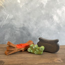 Wooden Cauldron with Fire