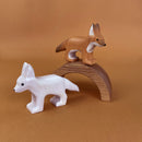 Wooden Fennec Fox - White