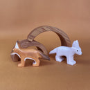 Wooden Fennec Fox - White