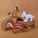 Wooden Fennec Fox - White