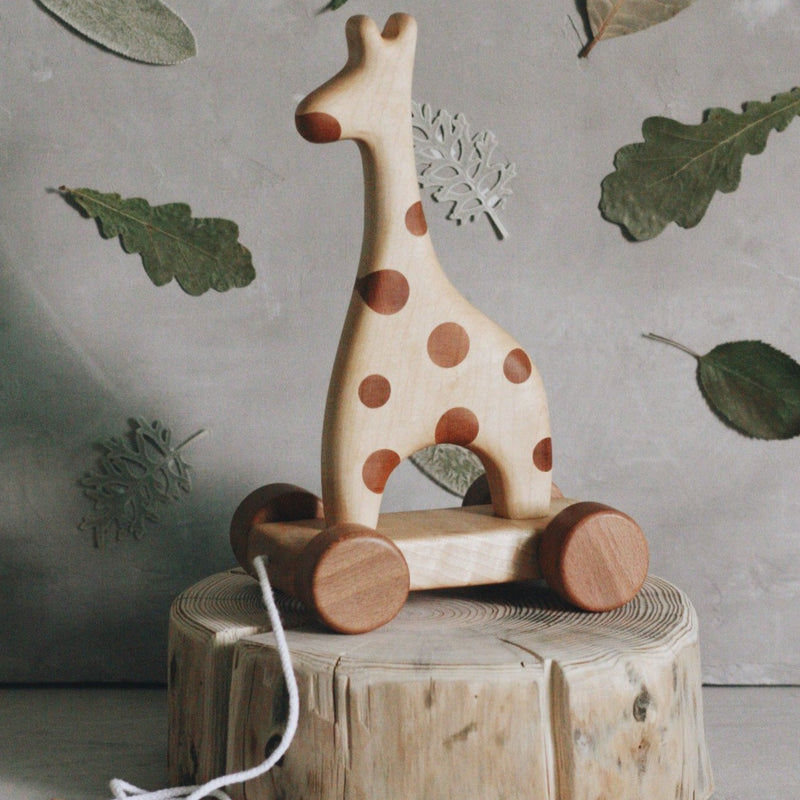 Wooden Pull Along Giraffe - Amelie