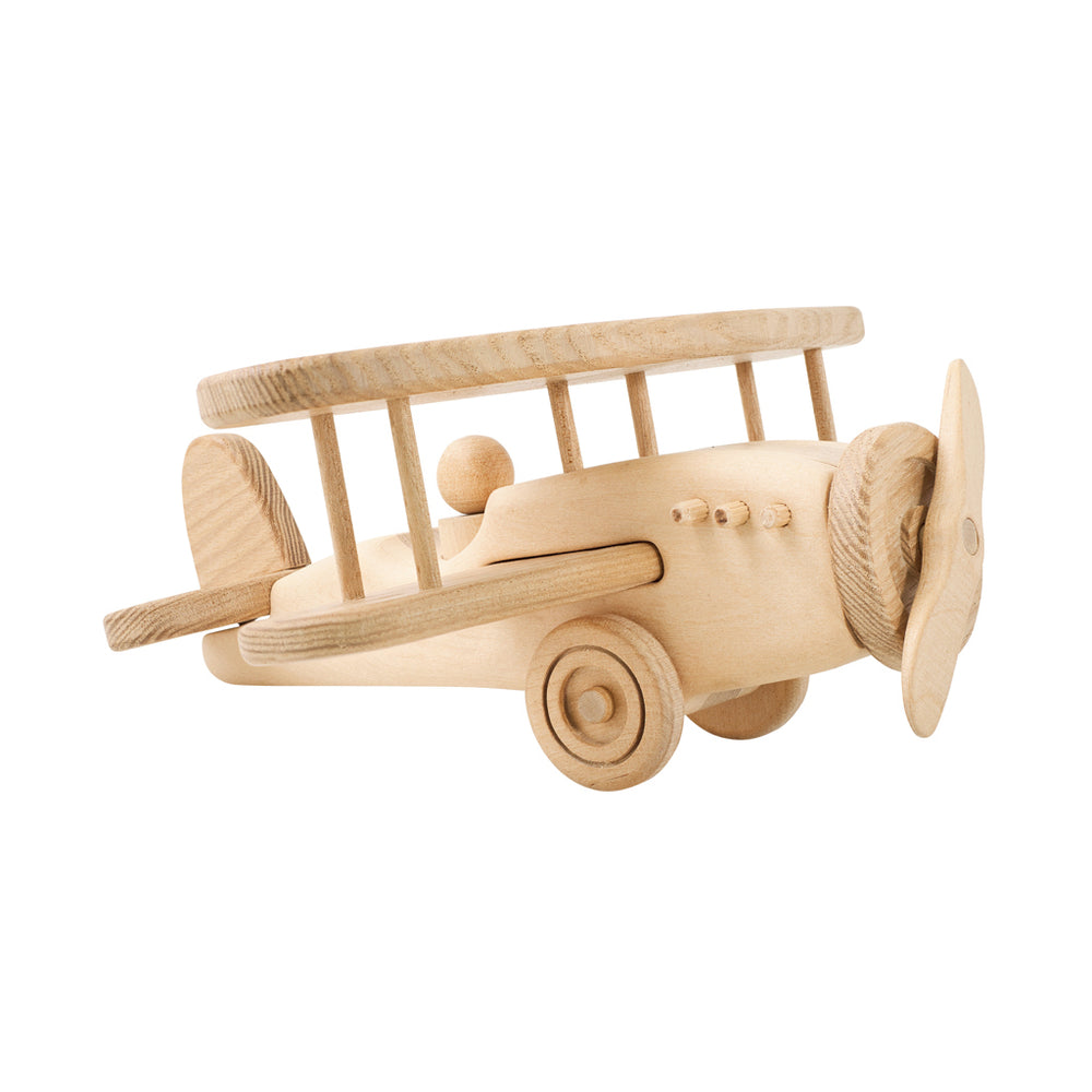 Handmade Wooden popular Biplane Toy