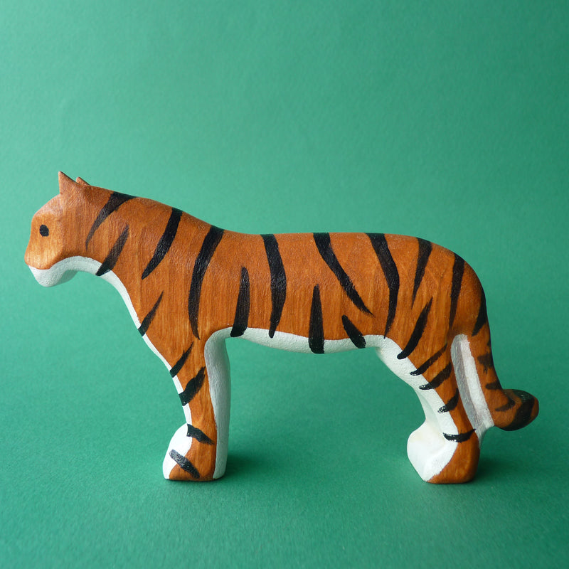 Wooden Tiger Figure