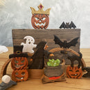 Wooden Pumpkin With Hat