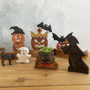 Large Wooden Scary Pumpkin - King