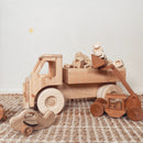 Large Wooden Truck With Blocks