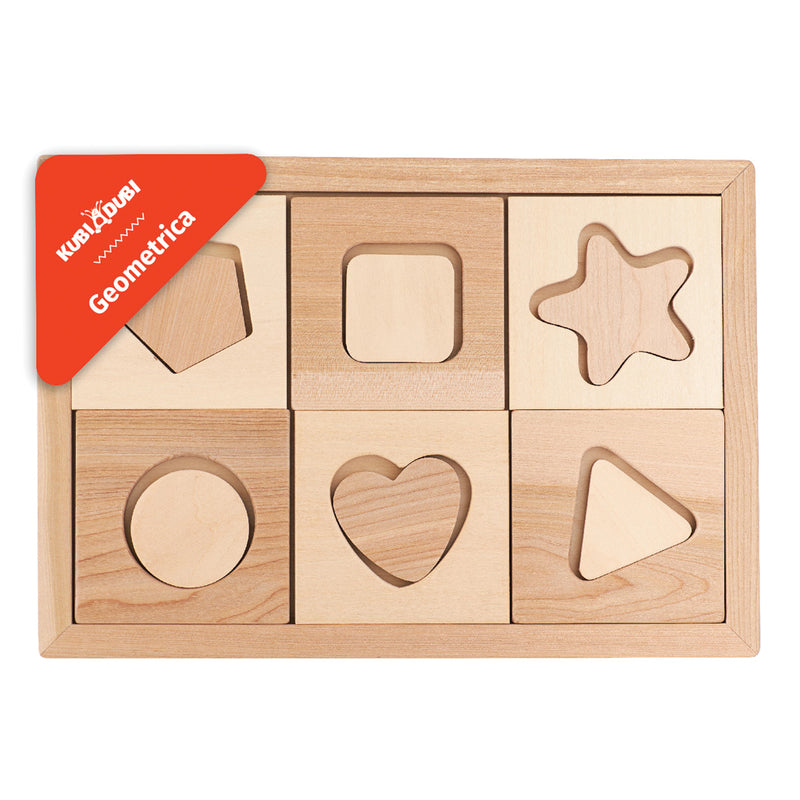 Wooden Sorting Puzzle - Geometrica