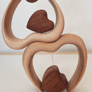 Wooden Stacking Hearts