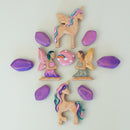 Wooden Fairy Kneeling - Pink