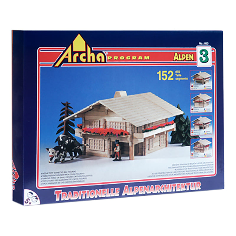 Large Wooden Building Puzzle - Archa Alpen 3