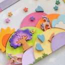 Wooden Oak Tree - Purple