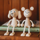 wooden sitting bear toy