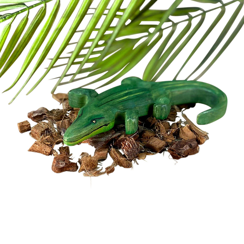 Wooden Toy Alligator Figure