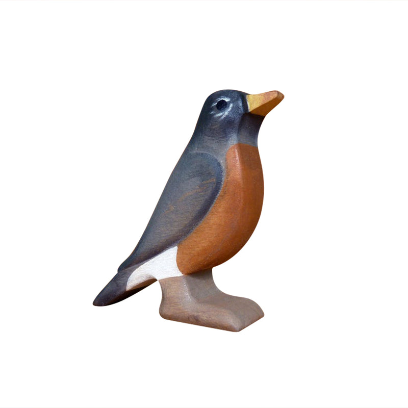 Wooden Toy Robin Bird