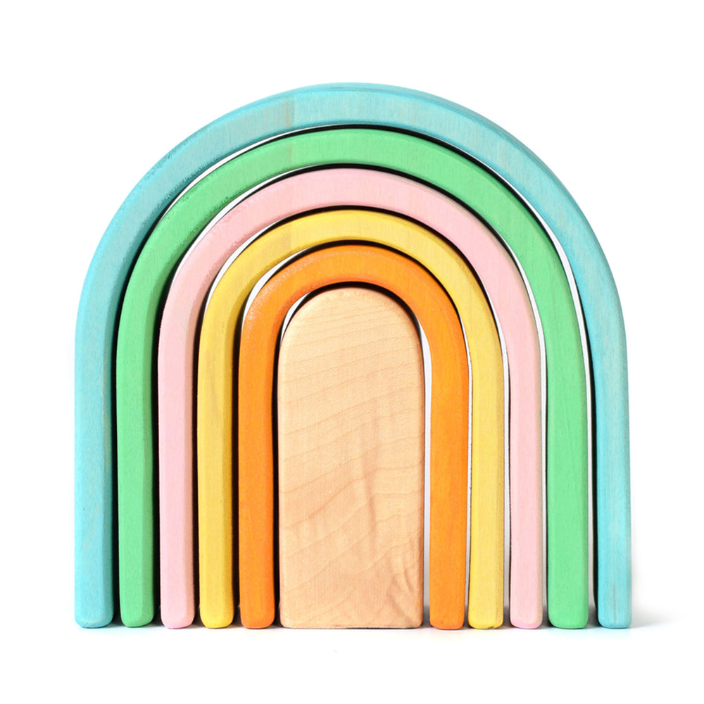 Pastel wooden rainbow deals